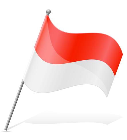vlag van Indonesië vectorillustratie vector