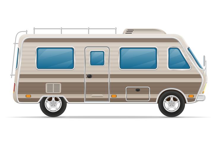 car van camper camper mobile home vectorillustratie vector