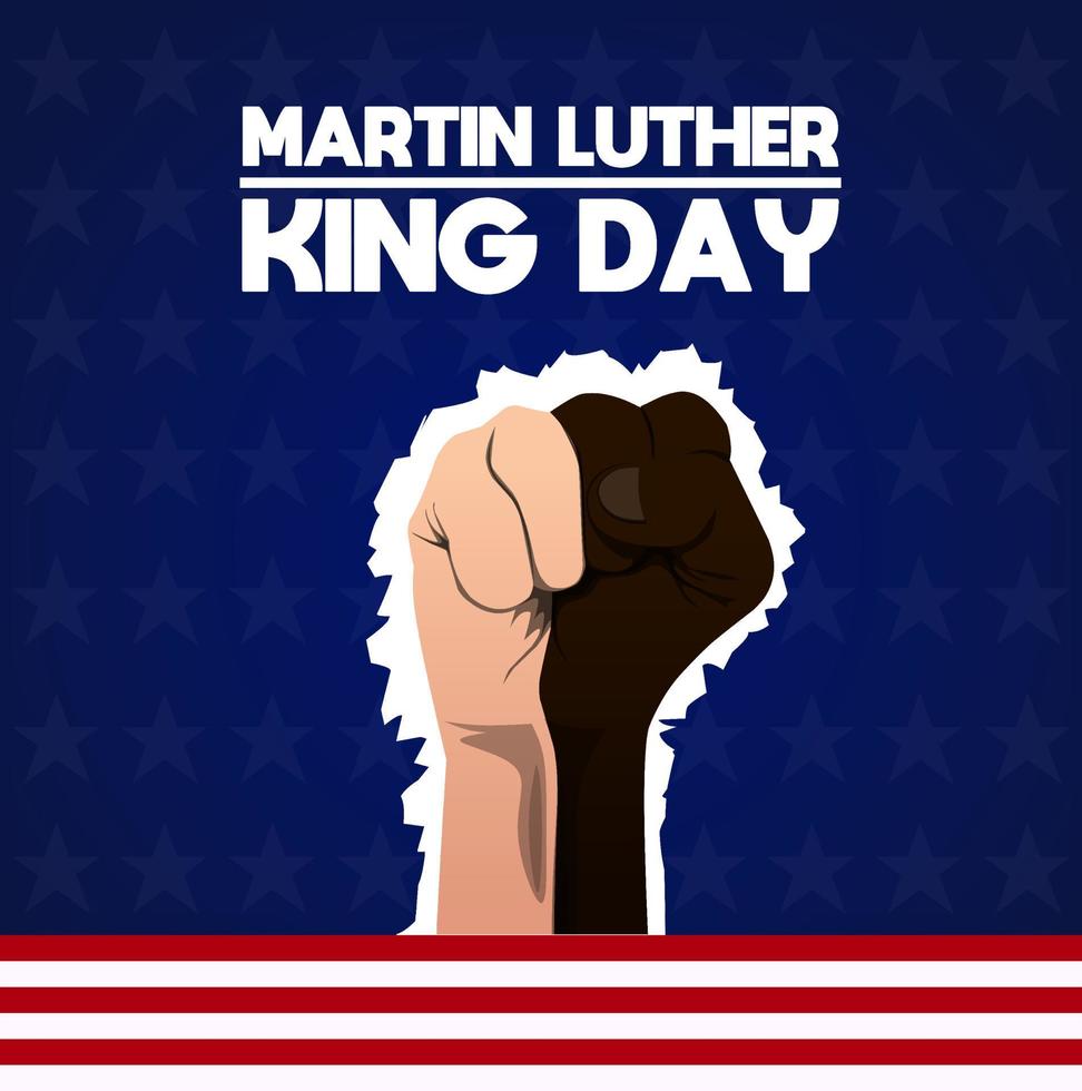 martin luther king dag thema sjabloon. vector