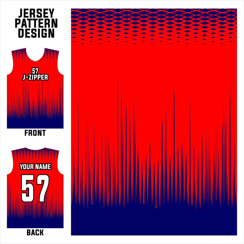 jersey ontwerp vector abstracte patroon sjabloon display voor- en achterkant voor voetbalteams, basketbal, fietsen, honkbal, volleybal, racen, enz.