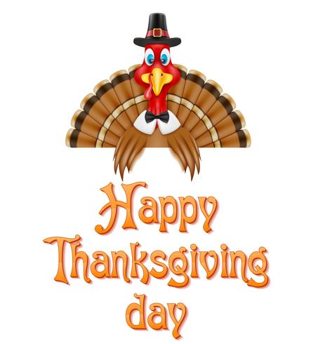 Thanksgiving kalkoen vogel vector illustratie