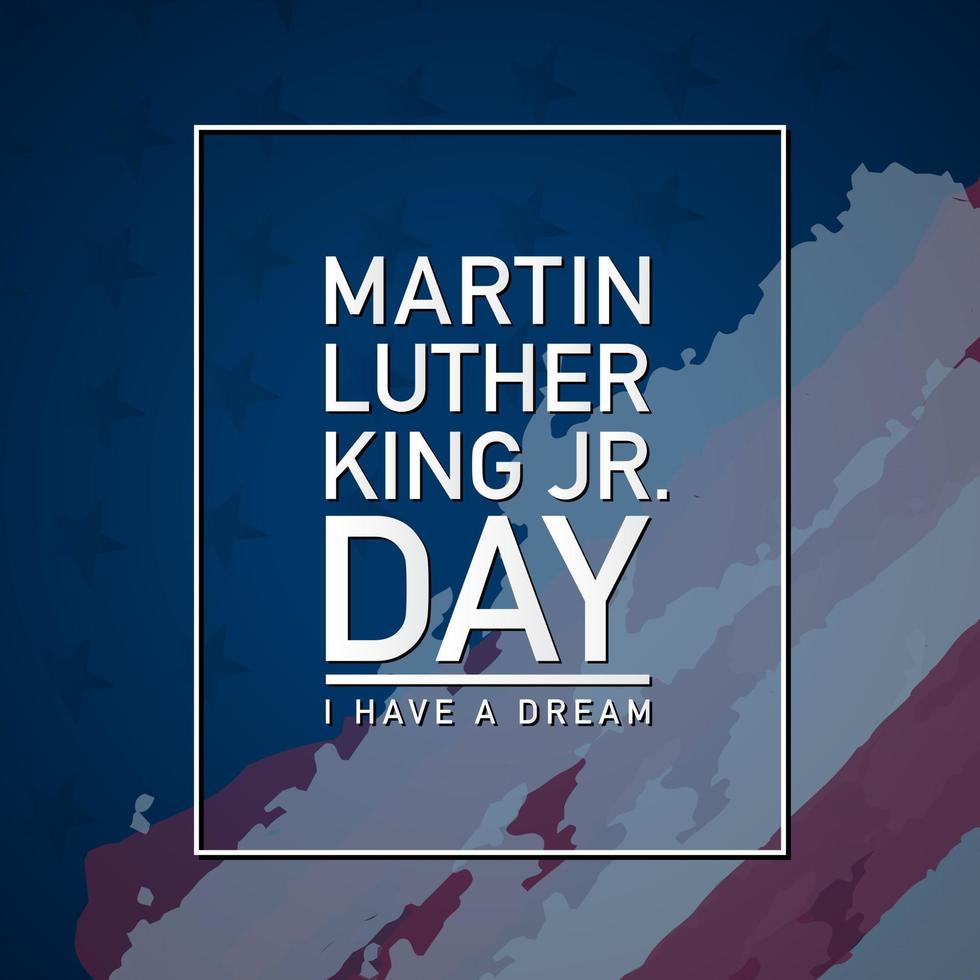 Martin Luther King jr. dag achtergrond. vectorillustratie. vector