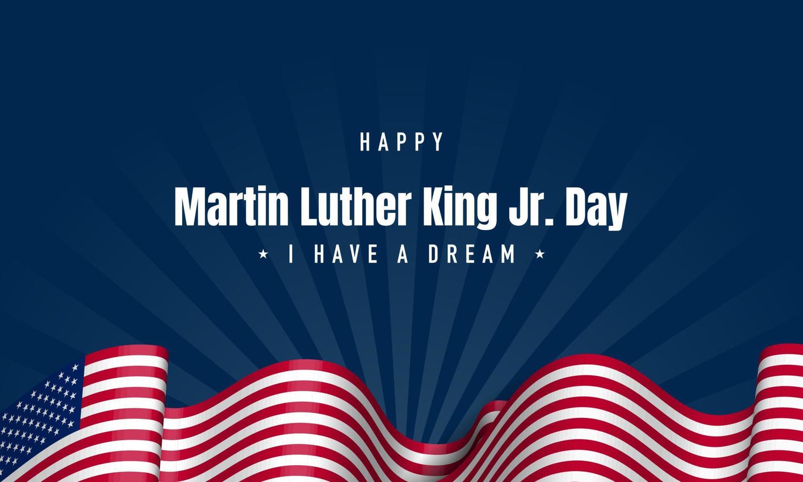 vectorillustratie van martin luther king jr. dag achtergrond. vector