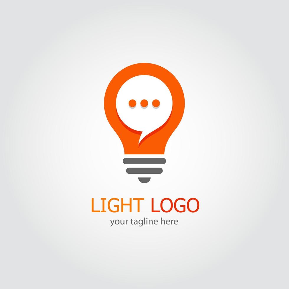 licht logo ontwerp vector. geschikt voor uw bedrijfslogo vector