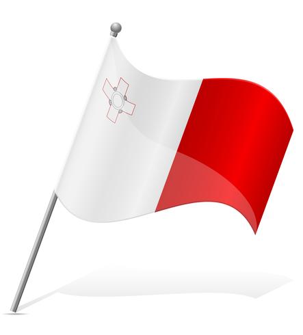 vlag van Malta vectorillustratie vector