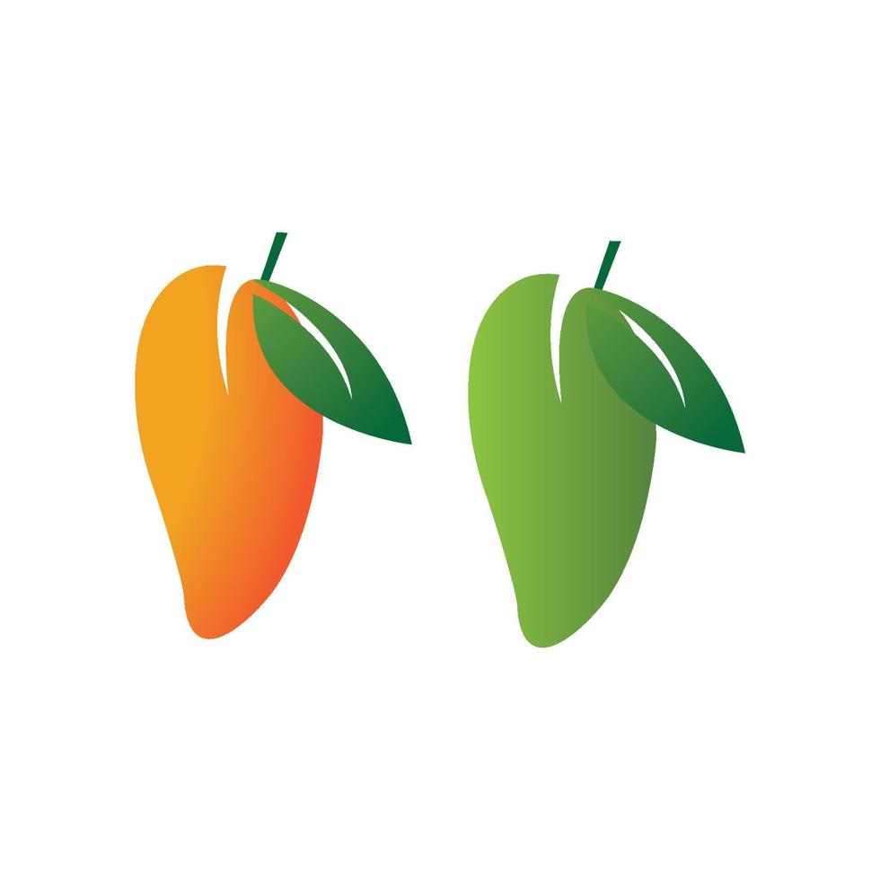 mango fruit vector pictogram illustratie ontwerp