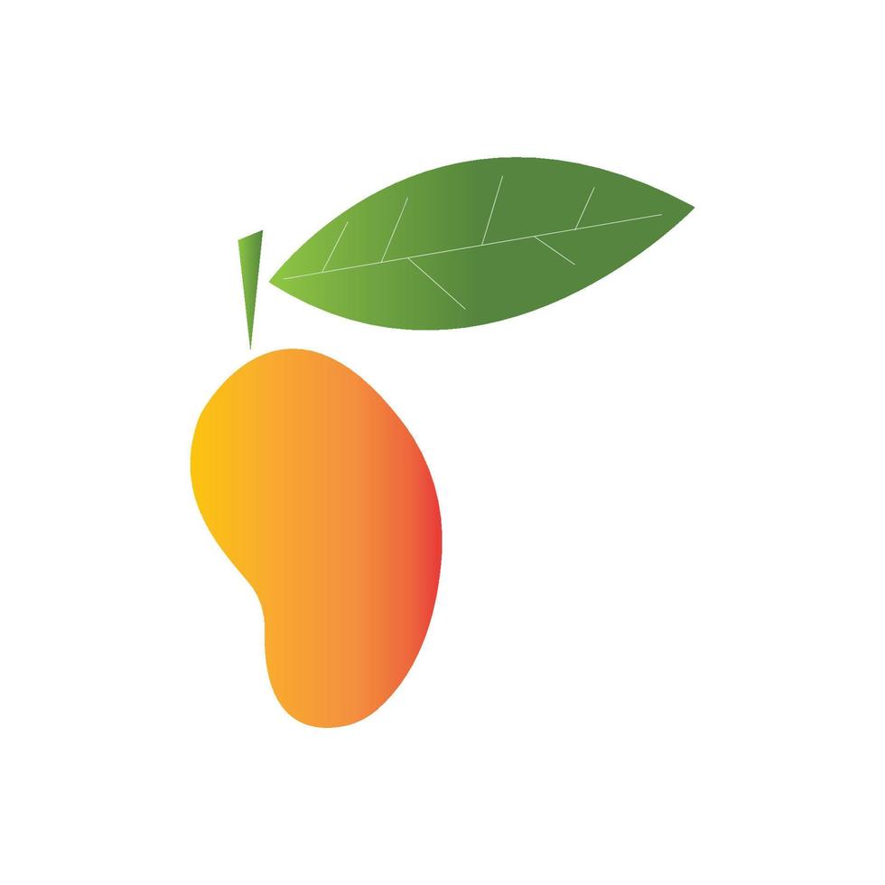 mango fruit vector pictogram illustratie ontwerp