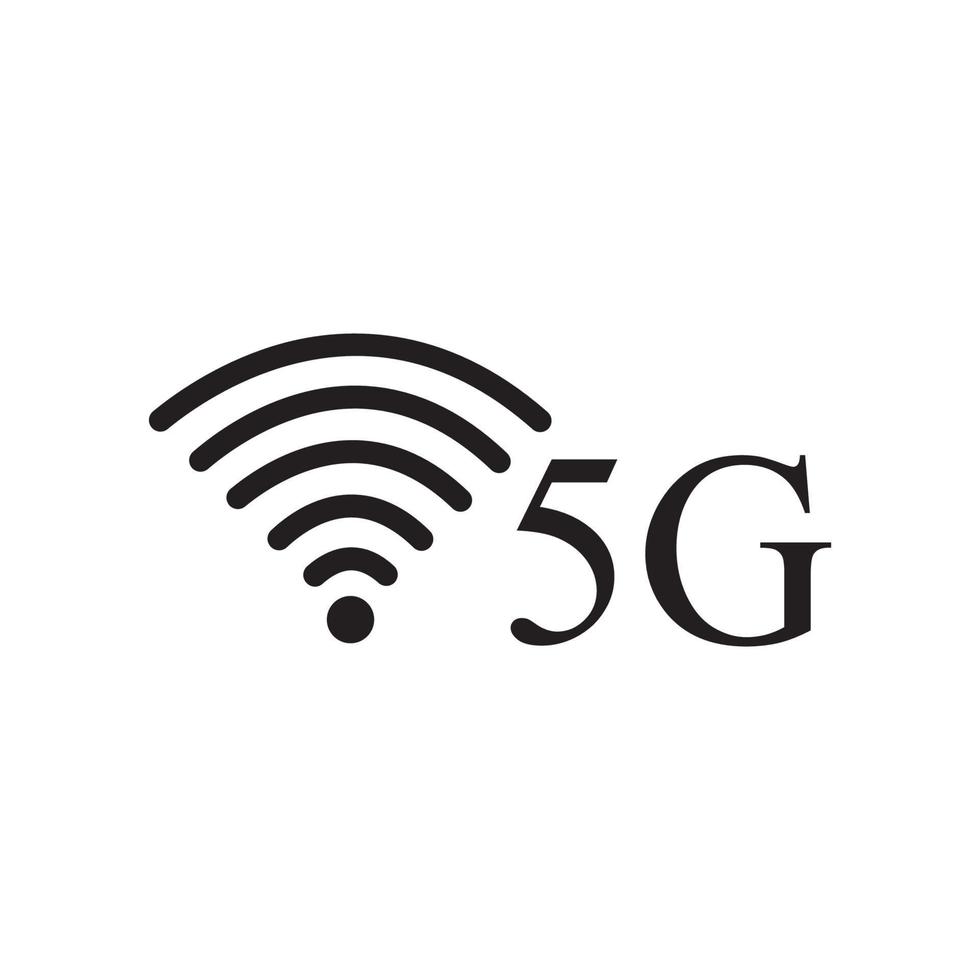 5g pictogram vector plat ontwerp