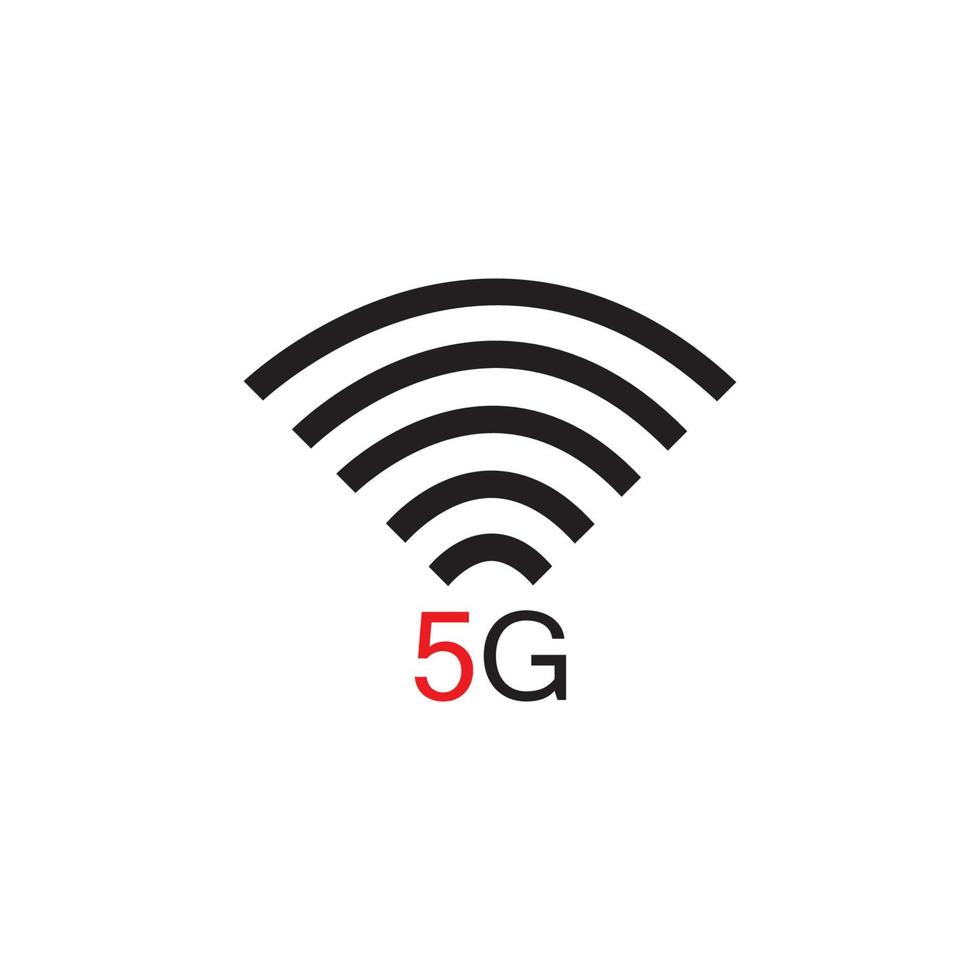 5g pictogram vector plat ontwerp