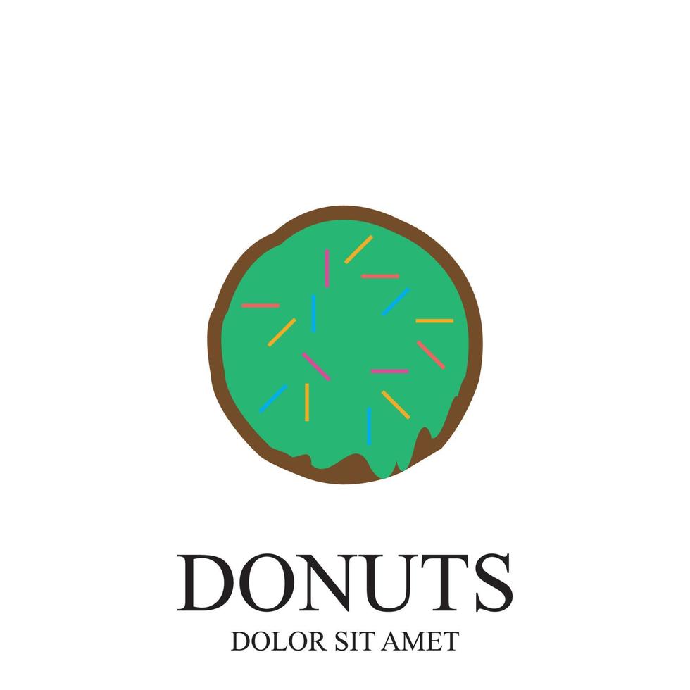 donuts illustratie logo vector sjabloon