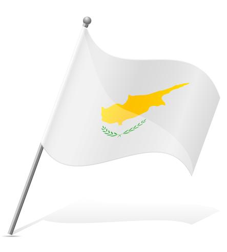 vlag van Cyprus vectorillustratie vector