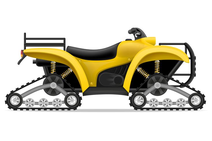 atv motorfiets op vier tracks off roads vector illustratie