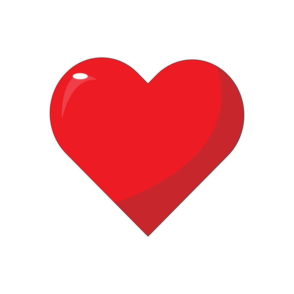 rode harten romantische whtie achtergrond vector Valentijnsdag.