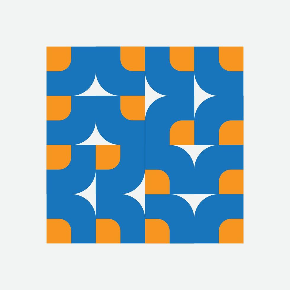 geometrie minimalistische kunstwerkposter met eenvoudige vorm en figuur. abstract vectorpatroonontwerp in Skandinavische stijl voor webbanner, bedrijfspresentatie, merkpakket, stoffenprint, behang vector