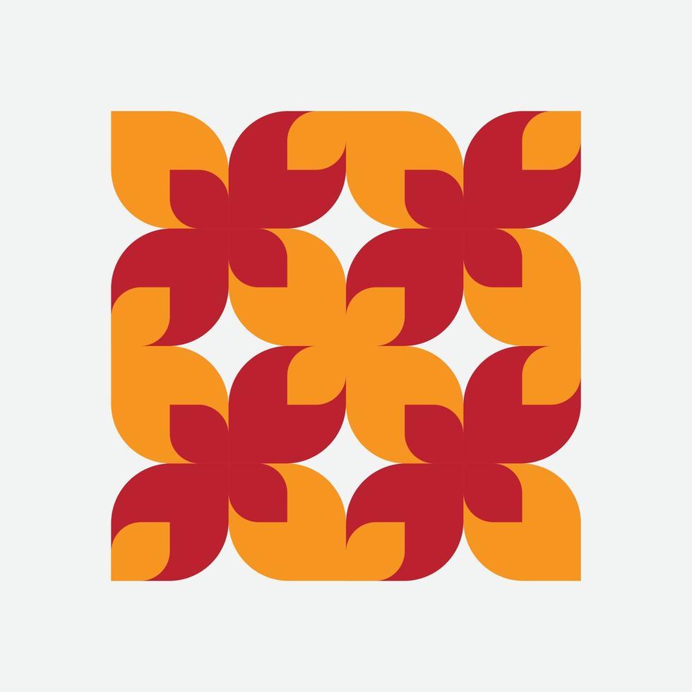 abstract geometrisch vectorpatroon in Scandinavische stijl. landbouw symbool. oogst van tuin. achtergrond afbeelding grafisch ontwerp vector