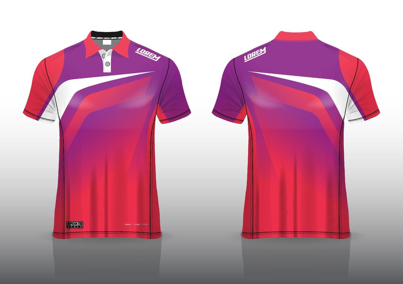 poloshirt uniform ontwerp voor buitensporten vector