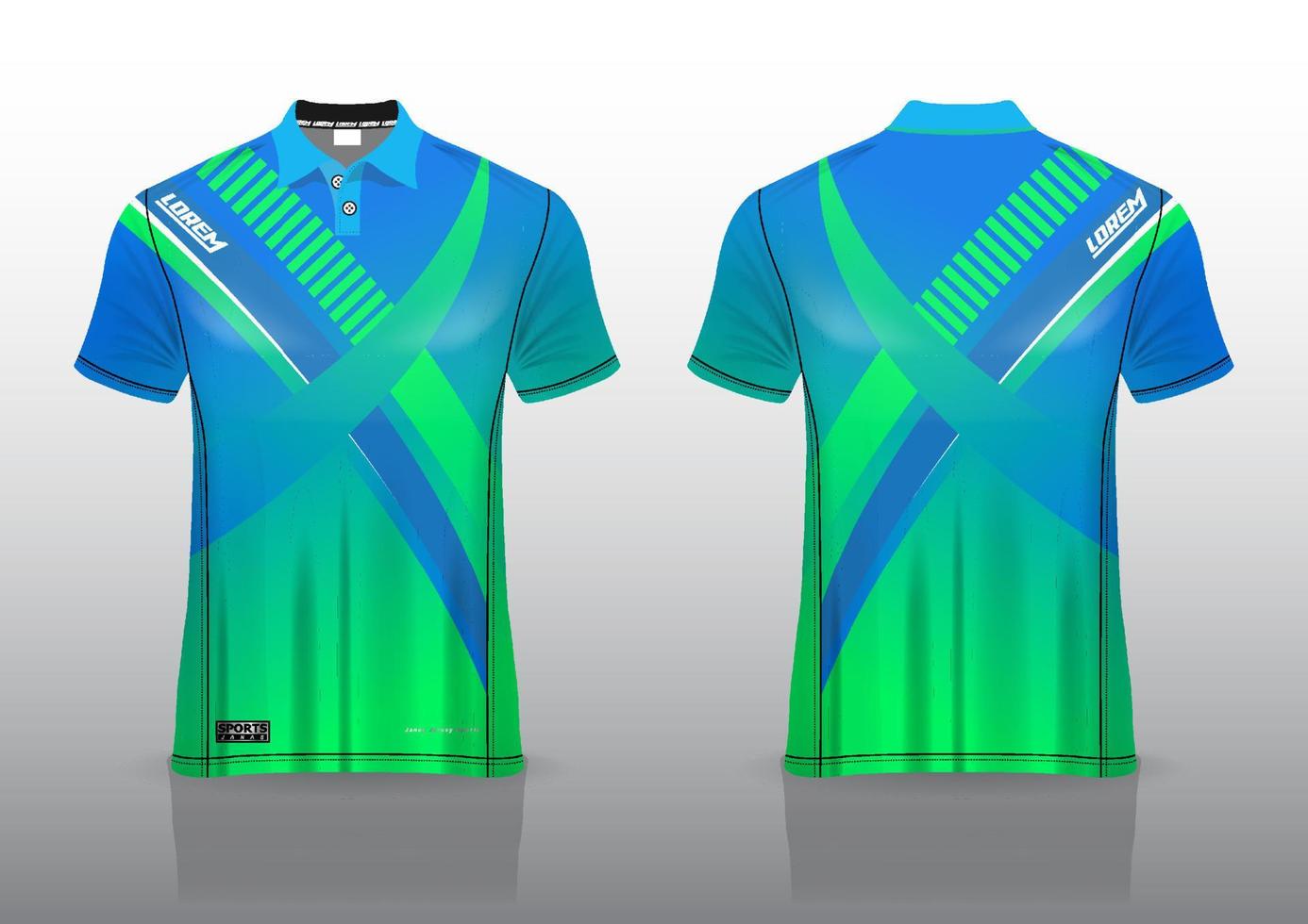 poloshirt uniform ontwerp voor buitensporten vector