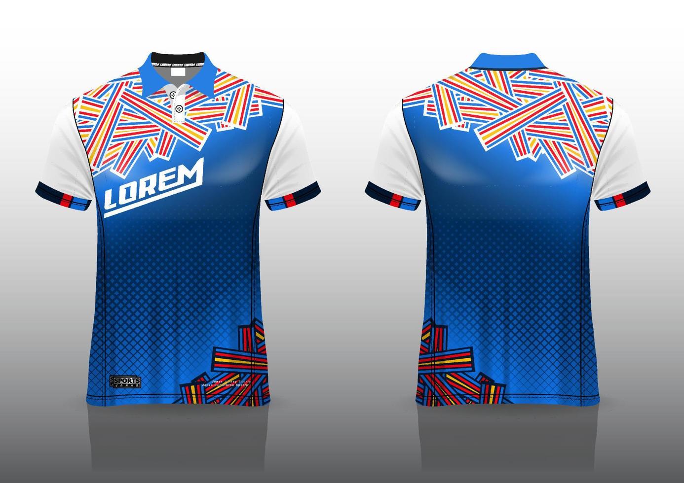 poloshirt uniform ontwerp voor buitensporten vector