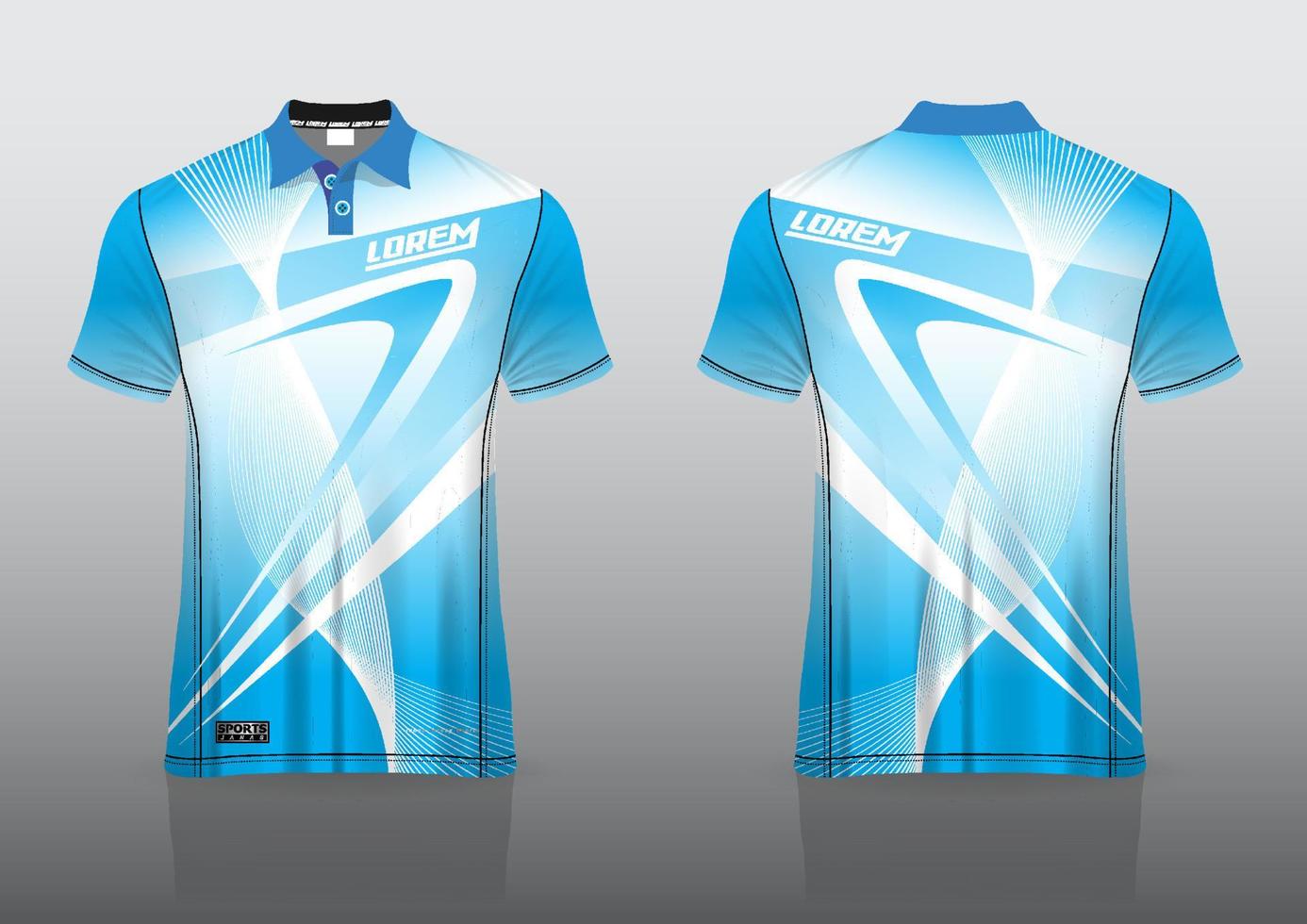 poloshirt uniform ontwerp voor buitensporten vector