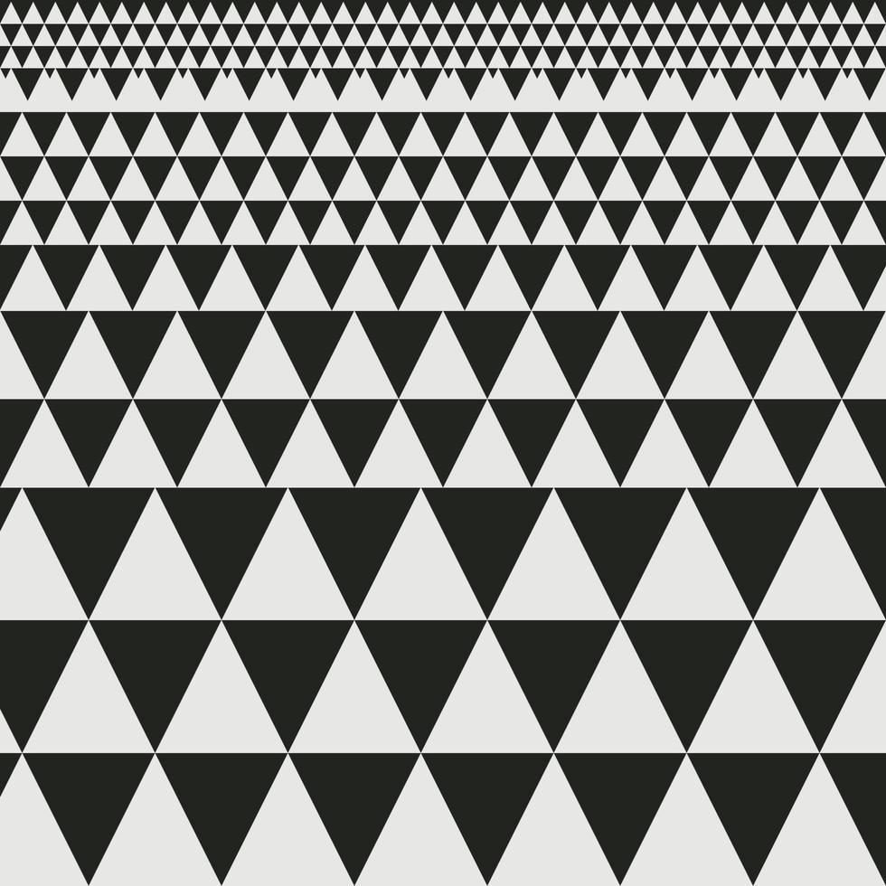 naadloos wit naar zwart kleurovergangsdriehoek halftoonverlooppatroon. abstract geometrisch achtergrondontwerp vector