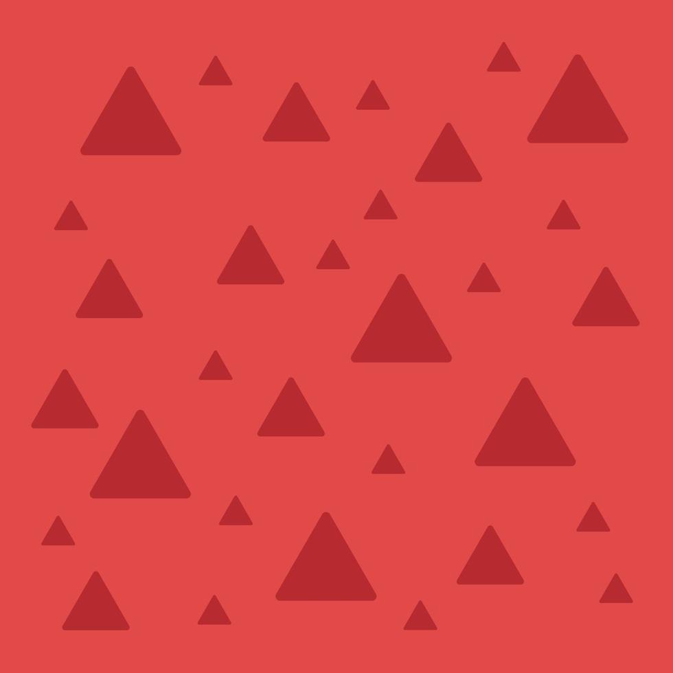 abstracte schattige naadloze driehoek vormen memphis patroon zachte rode achtergrond geschikt voor print kleding vector