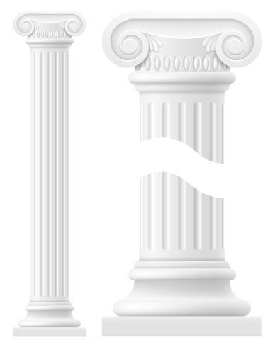antieke kolom voorraad vectorillustratie vector