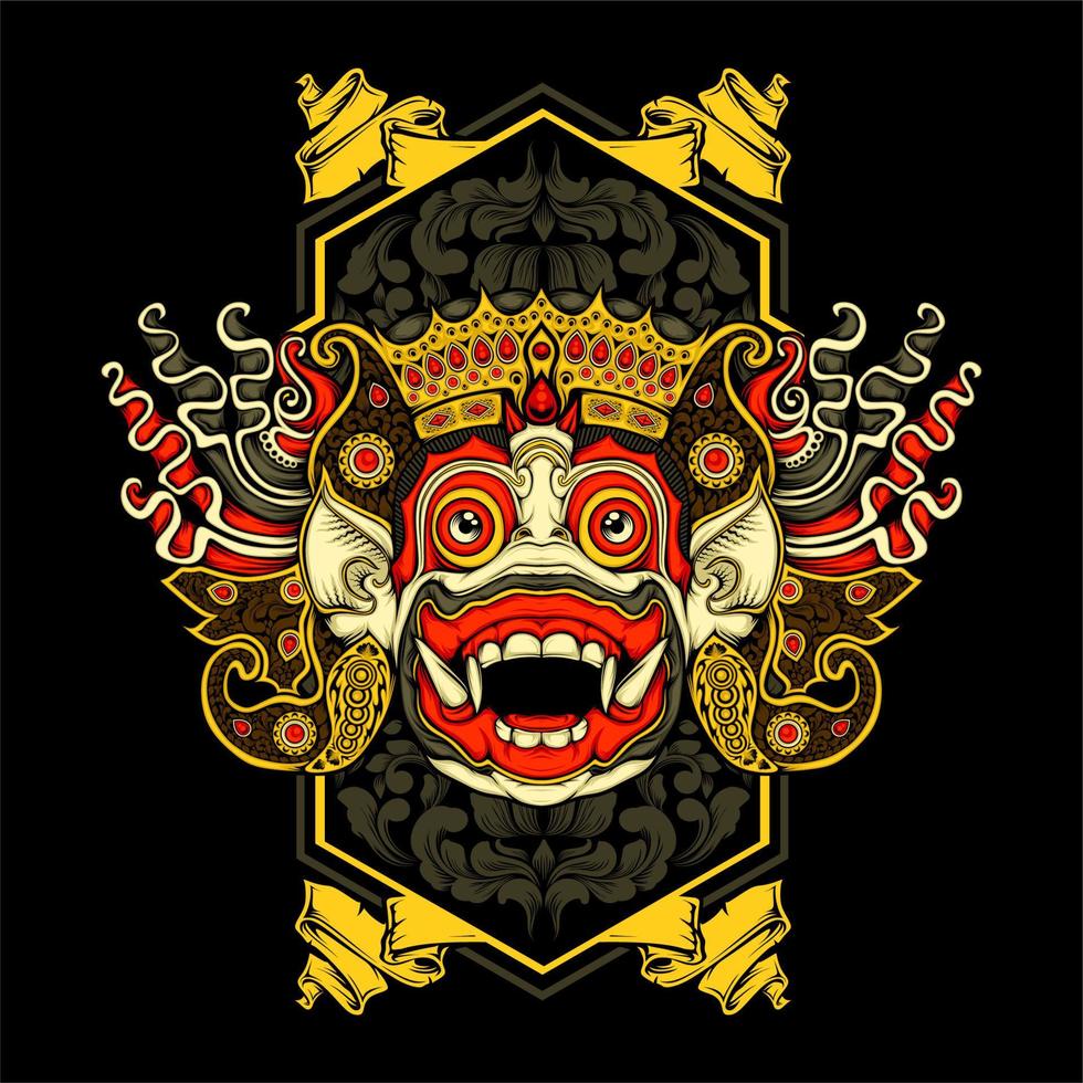 Balinese barong illustratie vector