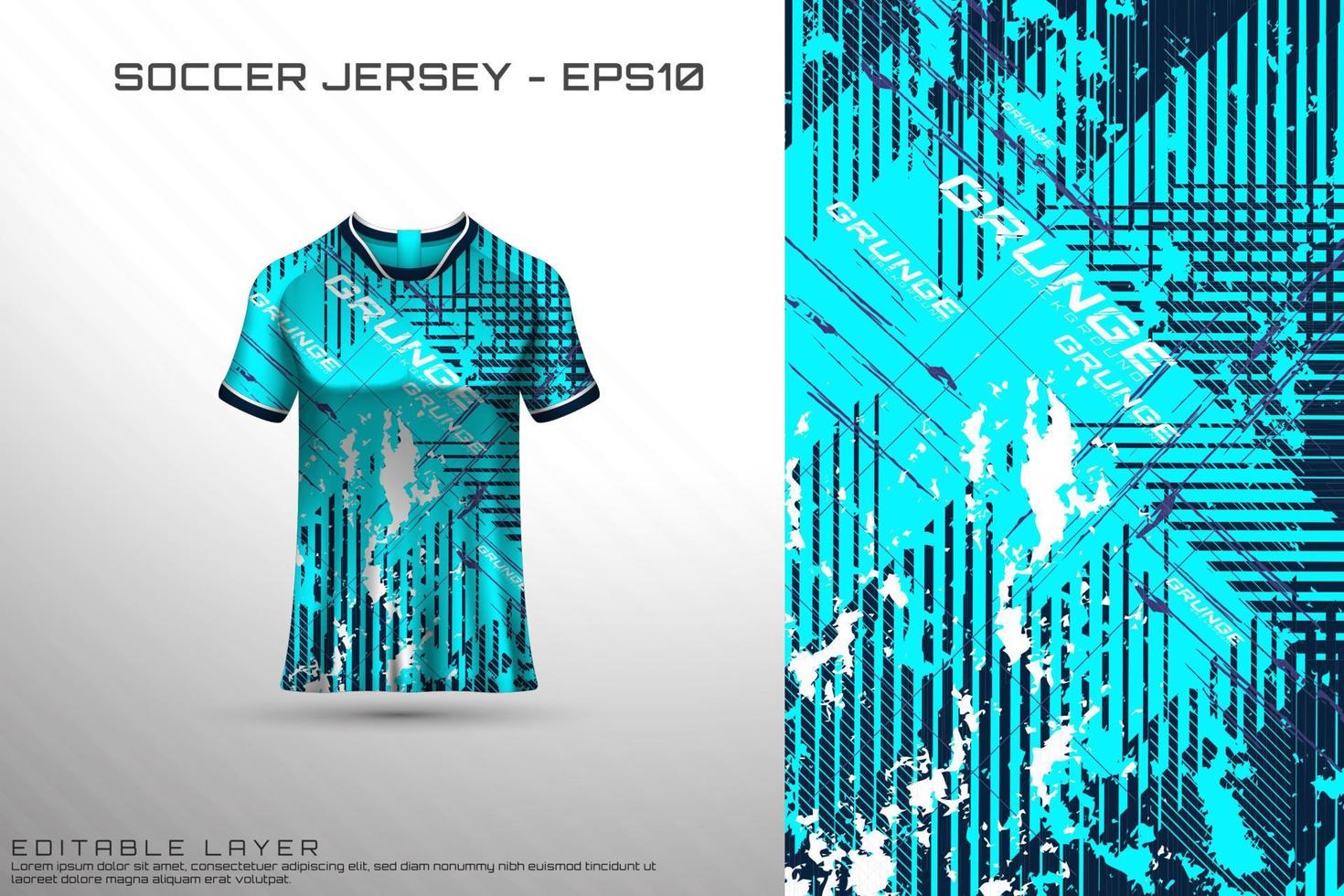 sport jersey en t-shirt sjabloon sport jersey ontwerp vector mockup.