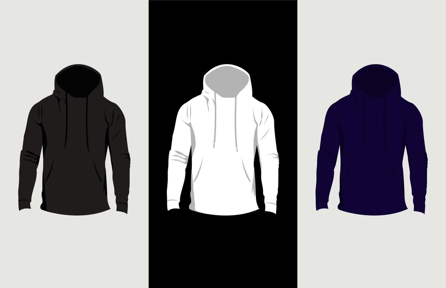ontwerpsjabloon hoodie realis... vector