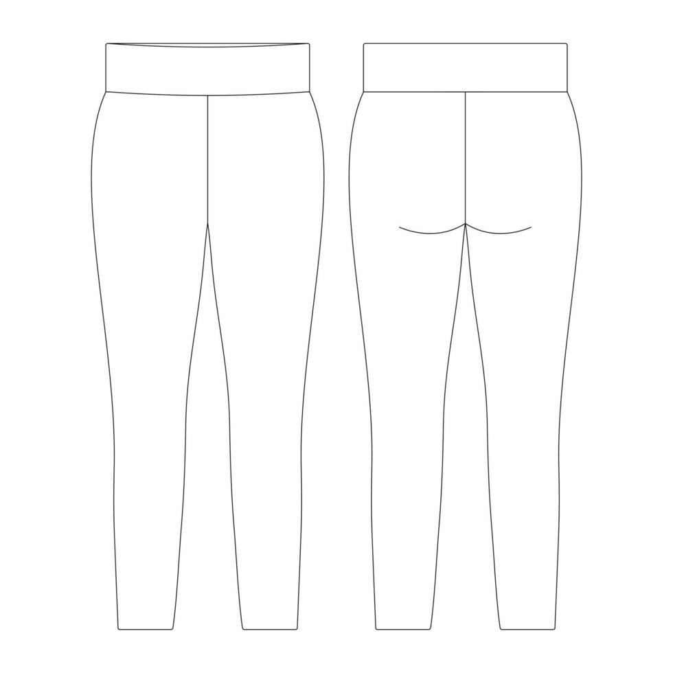 sjabloon legging vector illustratie plat schets ontwerp schets