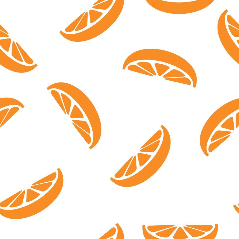 patroon fruit oranje naadloze vector platte ontwerp achtergrond