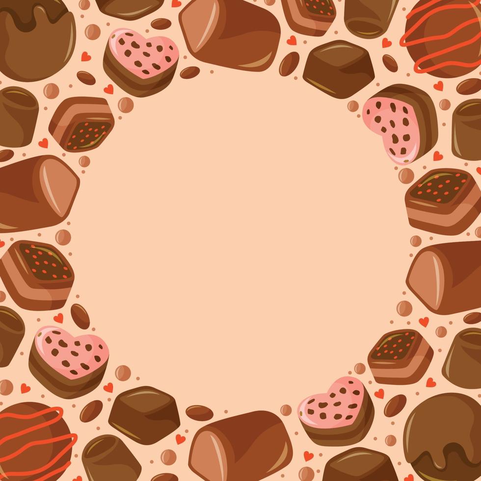 chocolade achtergrond concept vector
