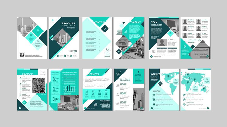 Brochure creatief ontwerp. vector