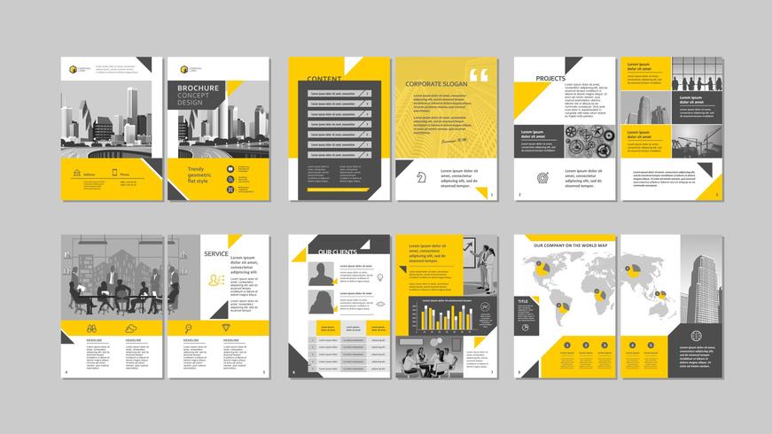 Brochure creatief ontwerp. vector