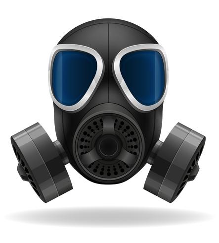 gasmasker vectorillustratie vector