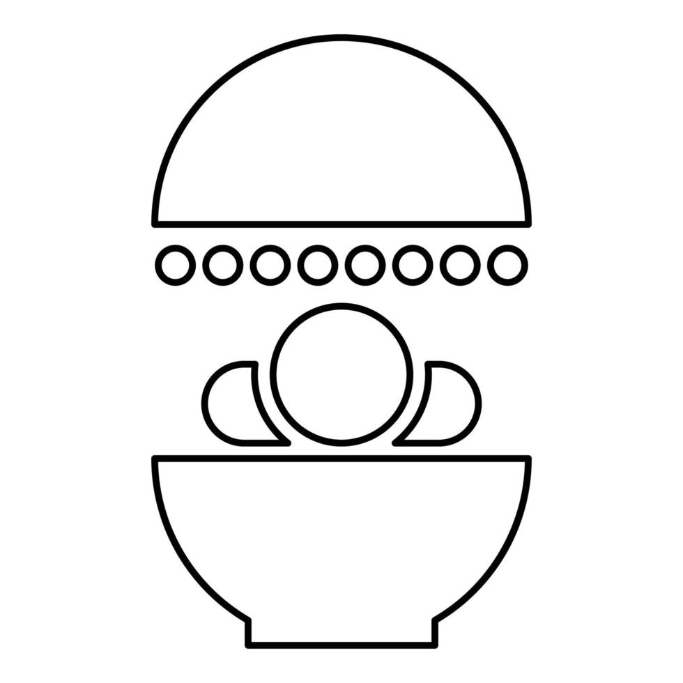 solarium menselijke behandeling blootstelling therapie lichaam ct scannen kat scan radiotherapie pictogram overzicht zwarte kleur vector illustratie vlakke stijl afbeelding