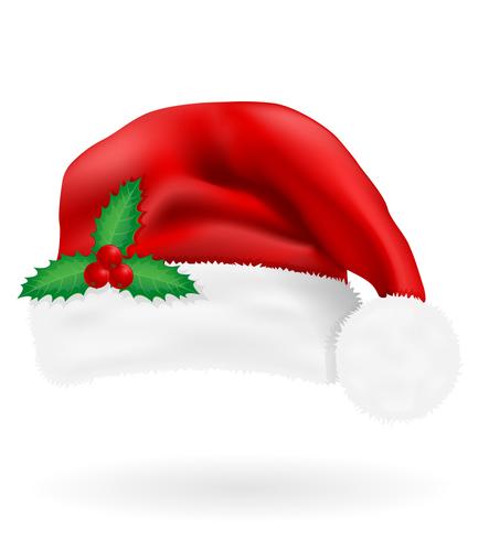 Kerst rode hoed kerstman vector illustratie