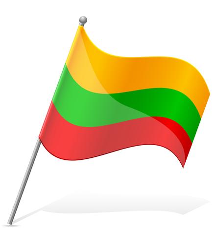 vlag van Litouwen vector illustratie