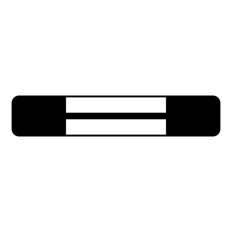 elektrische zekering circuit symbolen overbelasting bescherming smeltbare element pictogram zwarte kleur vector illustratie vlakke stijl afbeelding