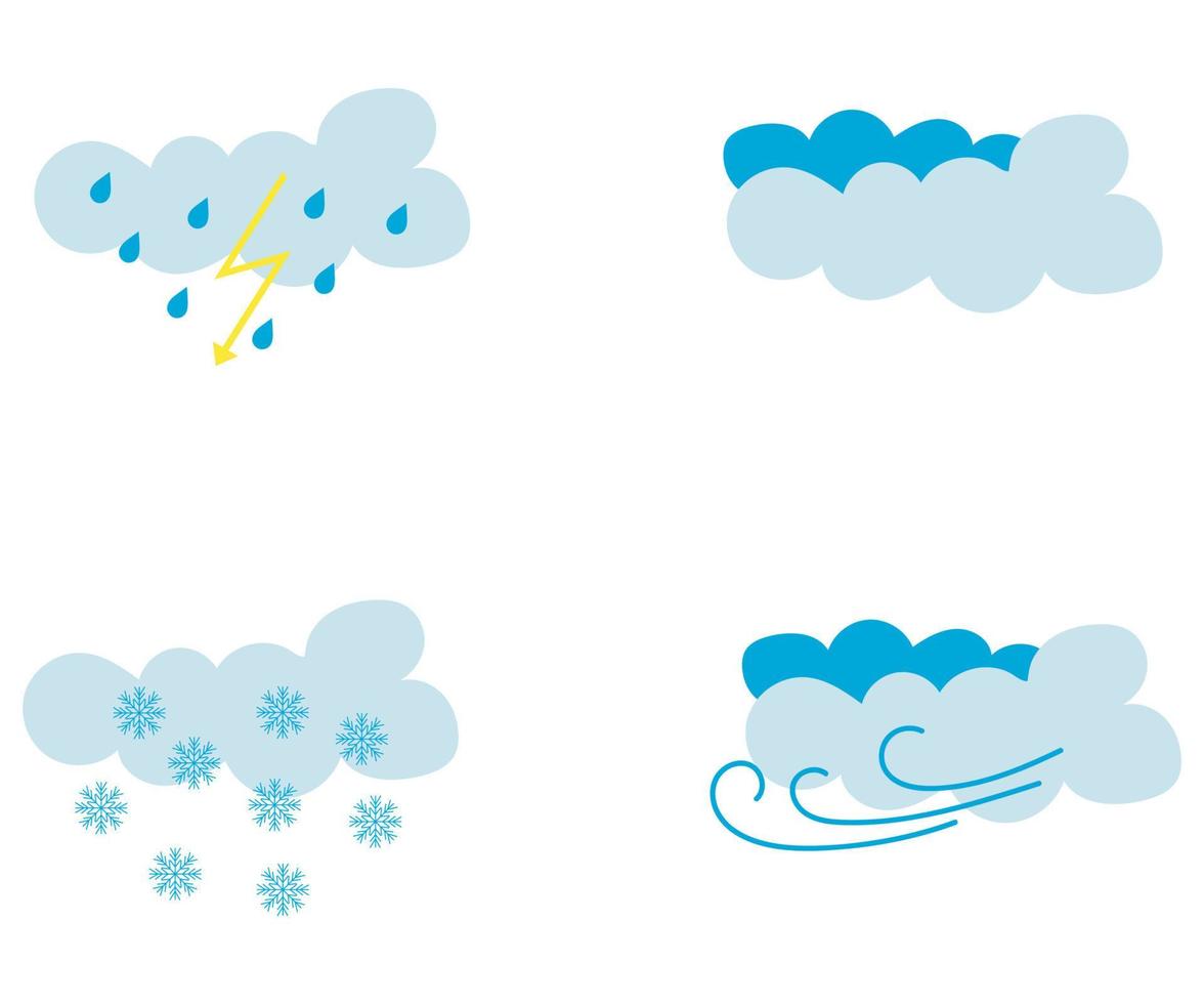 pictogrammen voor weer vector