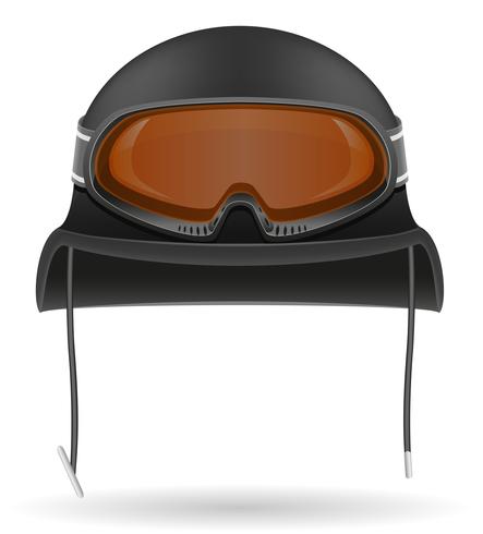 militaire helm met tactische bril vectorillustratie vector