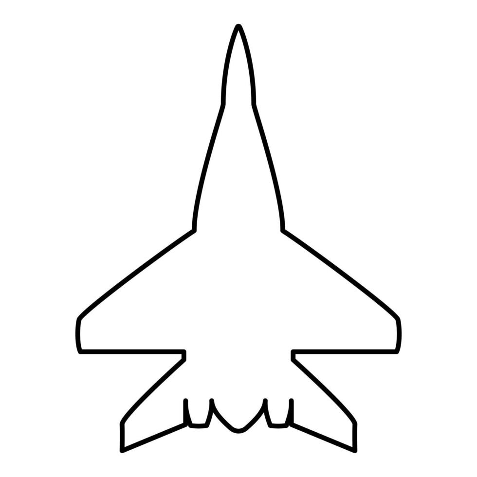 gevechtsvliegtuig militair gevechtsvliegtuig icon vector