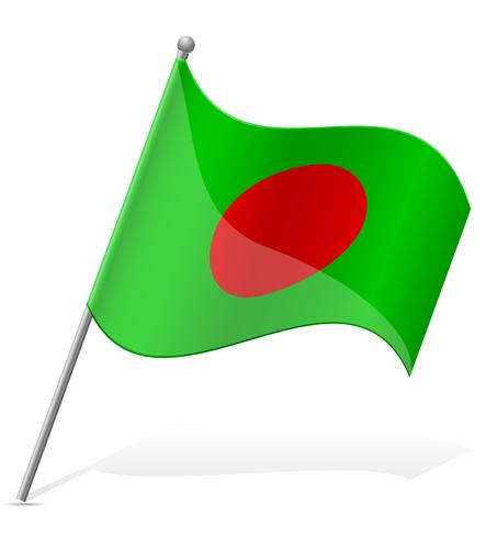 vlag van Bangladesh vectorillustratie vector