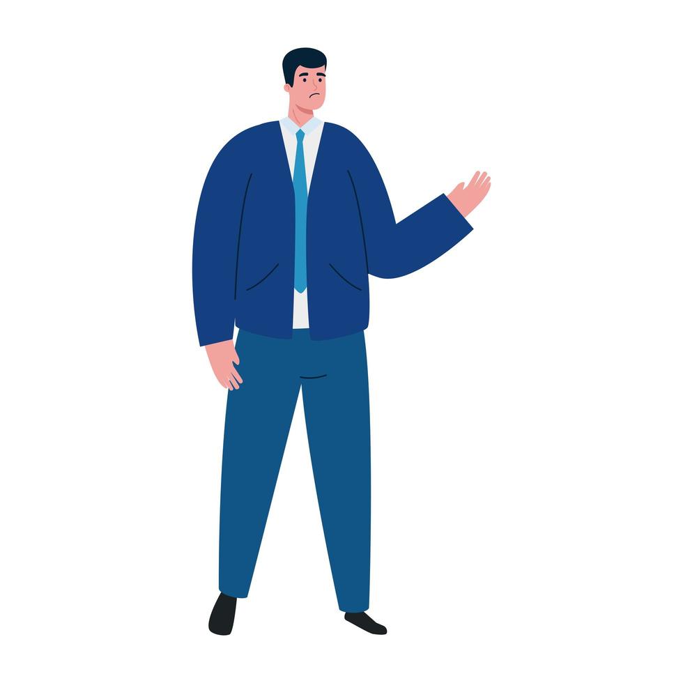 triest zakenman avatar vector ontwerp