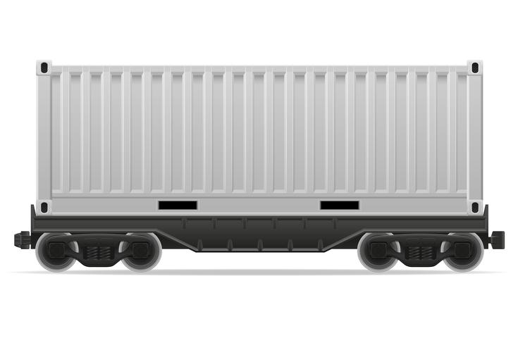 treinwagon trein vectorillustratie vector