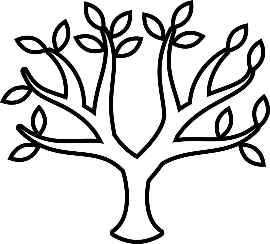 boom plant overzicht pictogram vector