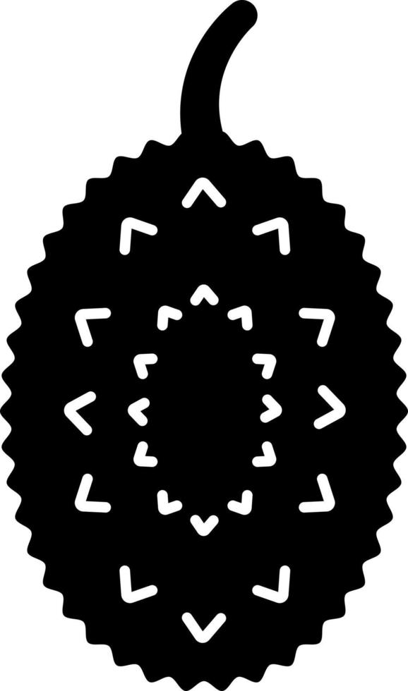 lychee glyph pictogram fruit vector