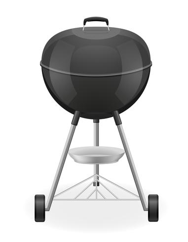 vuurpot voor barbecue vectorillustratie vector