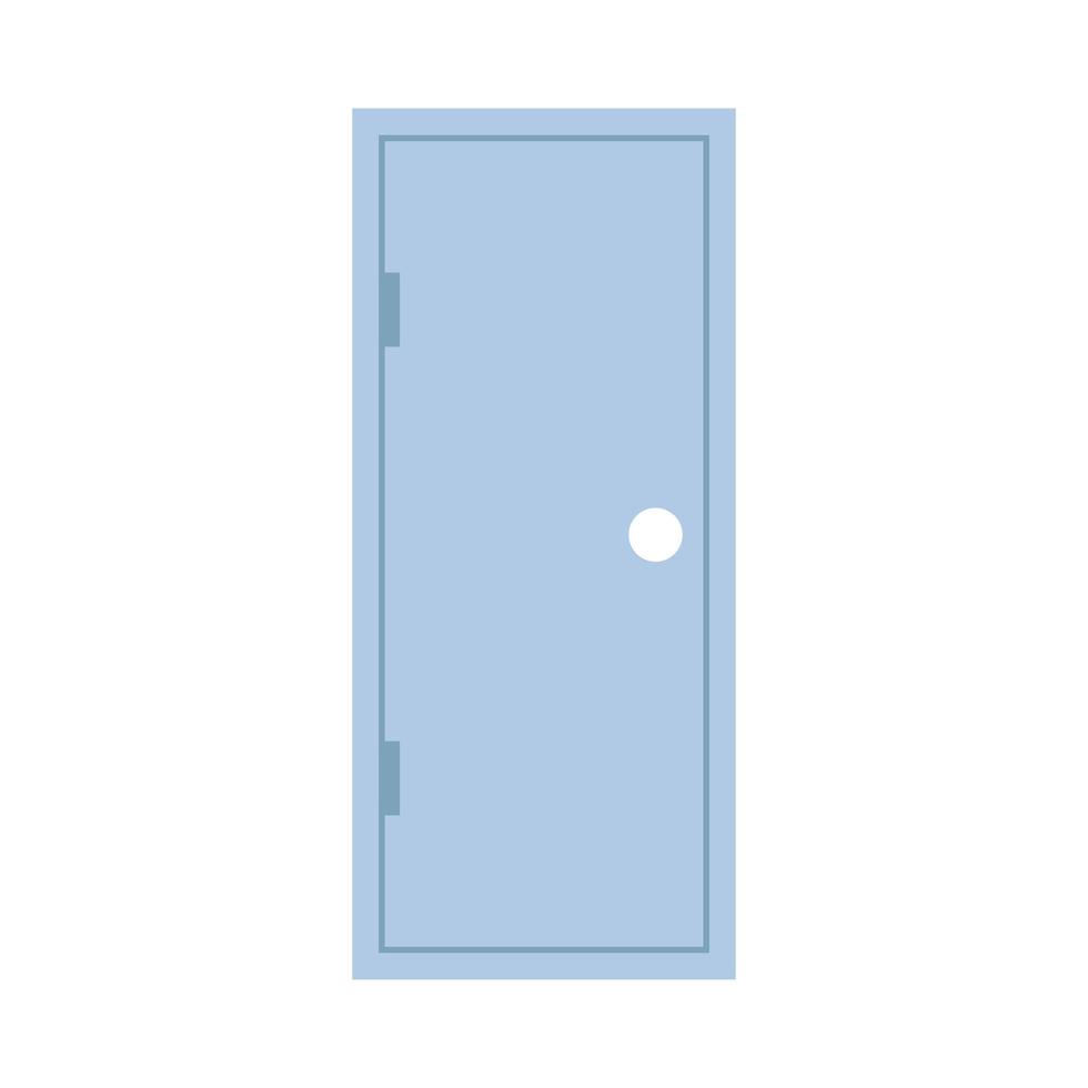 deurpictogram, op witte achtergrond, symbool voor gesloten deur vector