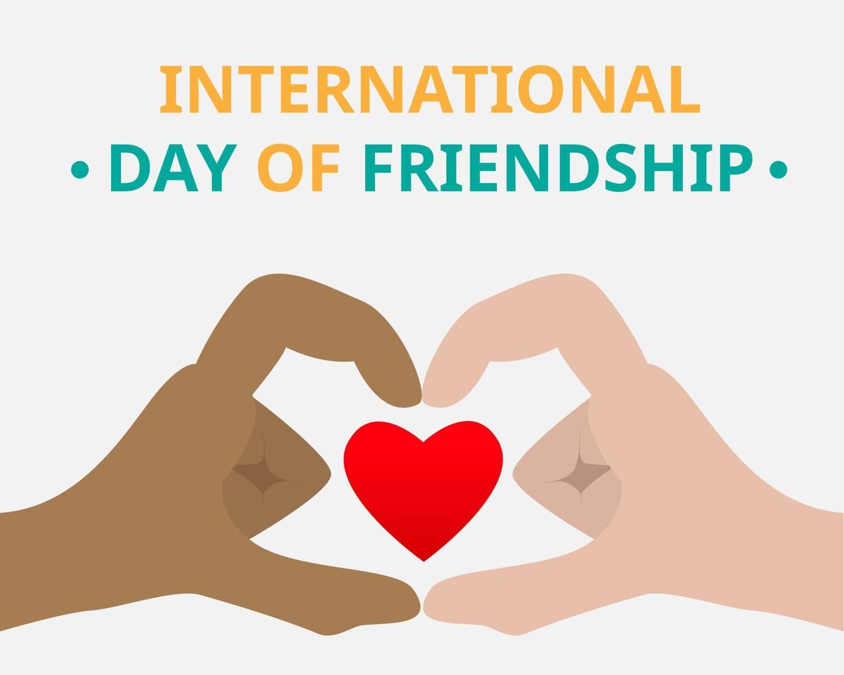 illustratie vector ontwerp van internationale dag van vriendschap